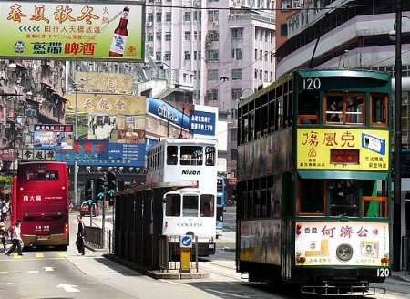 Xe điện- nét thú vị của văn hóa Hong Kong